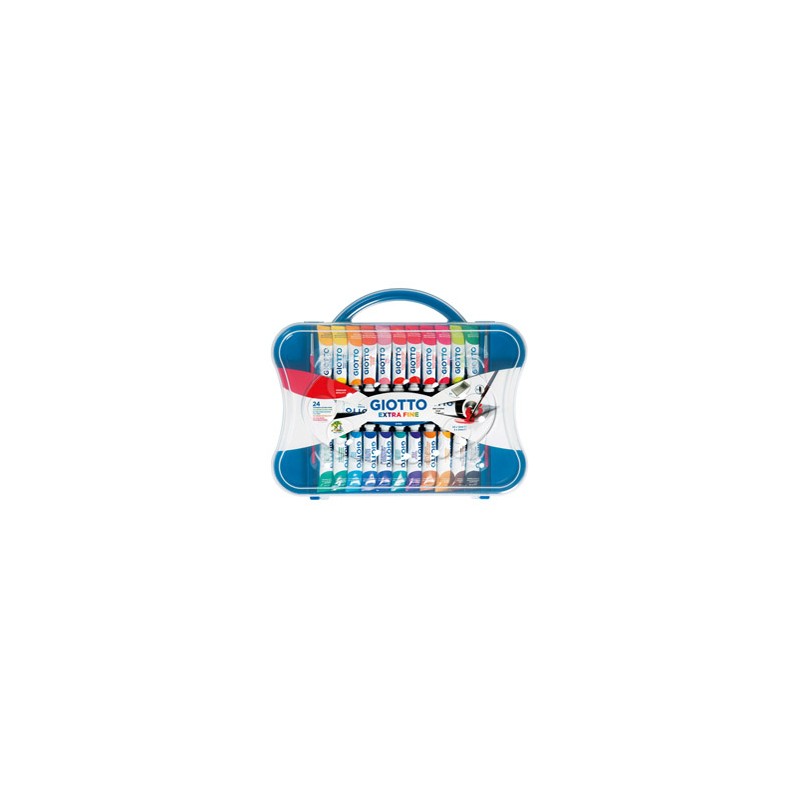 BOX 24 TUBETTI TEMPERA 12ML GIOTTO TUBO 4 ASSORTITO