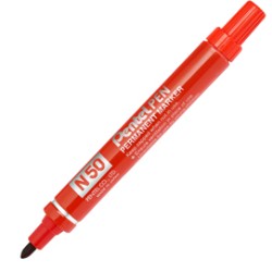 MARCATORE PENTEL PEN N50 ROSSO P.TONDA