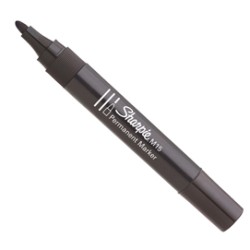 MARCATORE PERMANENTE M15 NERO P.TONDA SHARPIE - Conf da 12 pz.