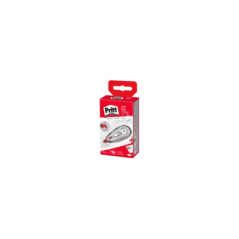 CORRETTORE A NASTRO 4,2MMX12M PRITT ROLLER SYSTEM RICARICABILE - Conf da 5 pz.