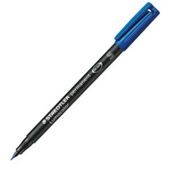 PENNARELLO LUMOCOLOR PERMANENT 313 SF 0.4MM BLU - Conf da 10 pz.