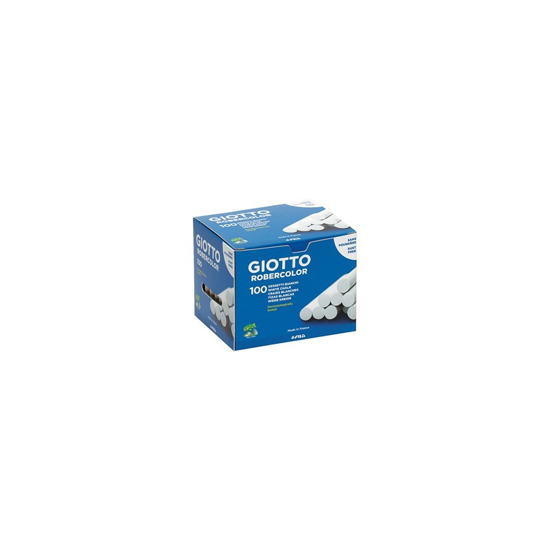 SCATOLA 100 GESSETTI TONDI BIANCO GIOTTO