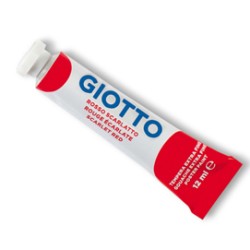 TEMPERA GIOTTO TUBO 4 (12ML) ROSSO SCARLATTO 08 - Conf da 6 pz.