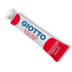 TEMPERA GIOTTO TUBO 4 (12ML) ROSSO CARMINIO 09 - Conf da 6 pz.