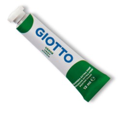 TEMPERA GIOTTO TUBO 4 (12ML) VERDE 12 - Conf da 6 pz.