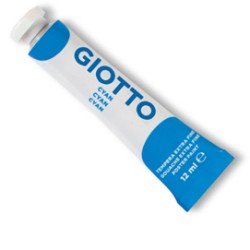TEMPERA GIOTTO TUBO 4 (12ML) CYANO 15 - Conf da 6 pz.