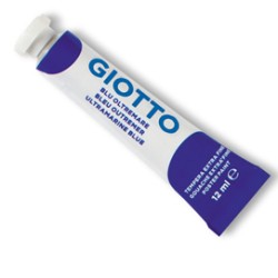 TEMPERA GIOTTO TUBO 4 (12ML) BLU OLTREMARE 17 - Conf da 6 pz.