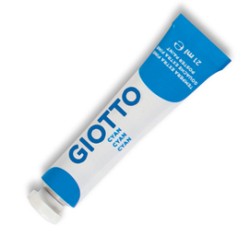 TEMPERA GIOTTO TUBO 7 (21ML) BLU CYANO 15 - Conf da 6 pz.