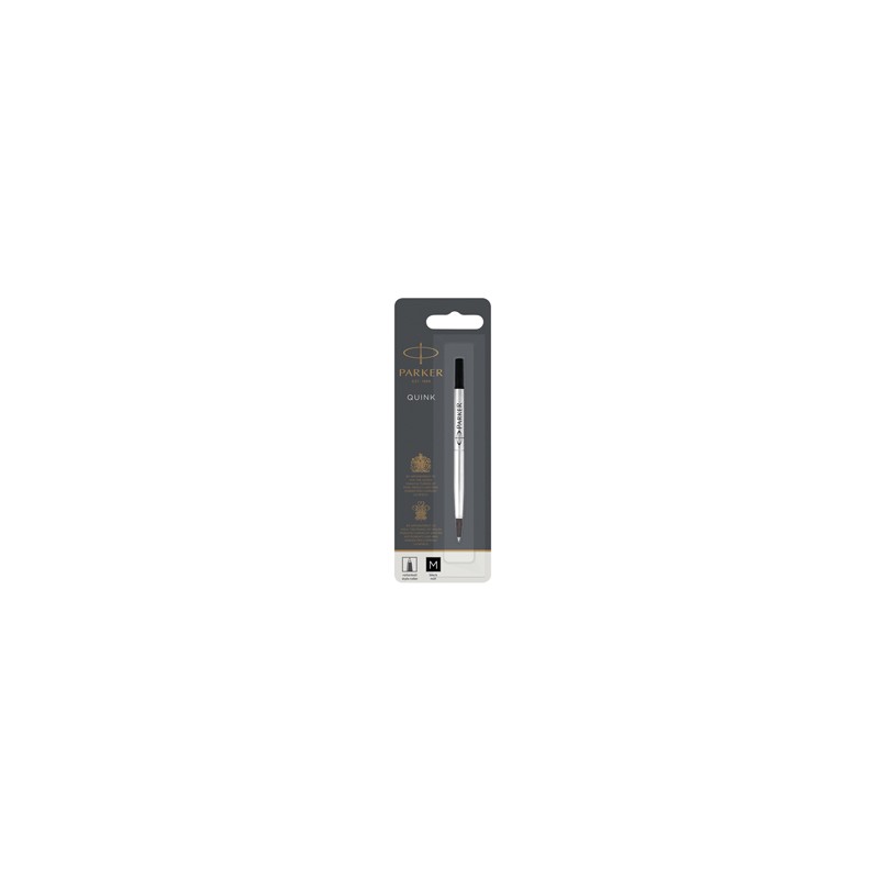 REFILL ROLLER PARKER MEDIO 0.7MM NERO - Conf da 12 pz.