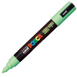 Marcatore UNI POSCA PC5M p.media 1,8-2,5mm verde chiaro UNI MITSUBISHI