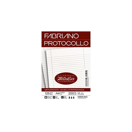 Protocollo uso bollo f.to A3 chiuso (21x29,7cm) 200fg 125gr Fabriano