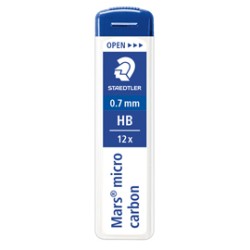 12 astucci da 12 mine 0.7mm MARSMICRO 250 07-HB STAEDTLER