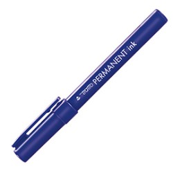 SCATOLA 12 MARCATORI TRATTO PERMANENT INK BLU