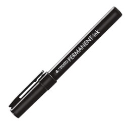 SCATOLA 12 MARCATORI TRATTO PERMANENT INK NERO