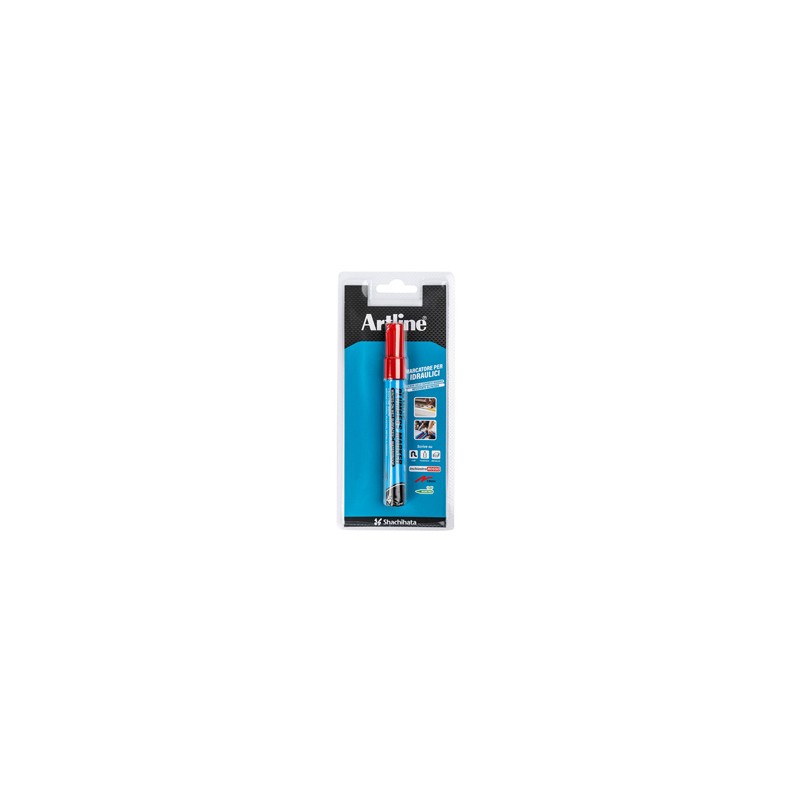 Marcatore permanente speciale per idraulica artline punta 1,5mm tonda rosso