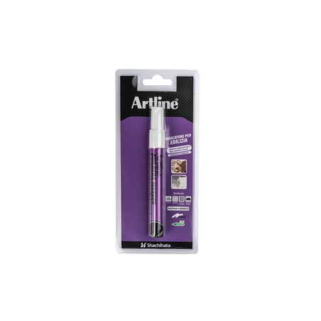 Marcatore permanente speciale per edilizia p. tonda 2,3mm bianco artline