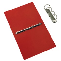 Raccoglitore Presspan 25x33cm 4anelli 25mm rosso CDG - Conf da 5 pz.