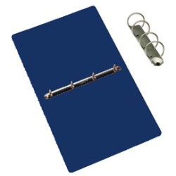 Raccoglitore Presspan 25x33cm 4anelli 25mm blu CDG - Conf da 5 pz.