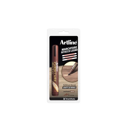 Marcatore permanente per legno Furniture Marker Artline punta scalpello noce