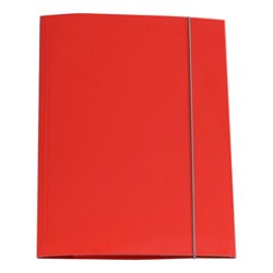 CARTELLINA CON ELASTICO 32PL 25X34CM ROSSO - Conf da 10 pz.