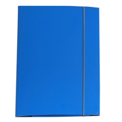 CARTELLINA CON ELASTICO 32PL 25X34CM AZZURRO - Conf da 10 pz.