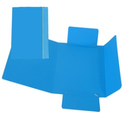 CARTELLINA C/ELASTICO 17X25CM AZZURRO 40L - Conf da 10 pz.