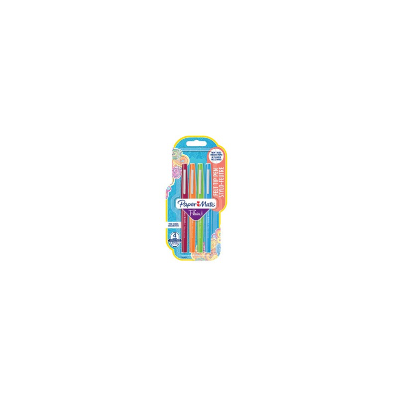 Astuccio 4 colori Fun pennarello Flair Nylon Papermate