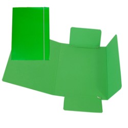 CARTELLINA C/ELASTICO 17X25CM VERDE 40L - Conf da 10 pz.