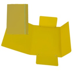 CARTELLINA C/ELASTICO 17X25CM GIALLO 40L - Conf da 10 pz.