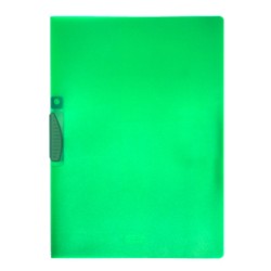 CARTELLINA CON MOLLA CLIPPER VERDE TRASP. ART.F007 LEONARDI - Conf da 20 pz.
