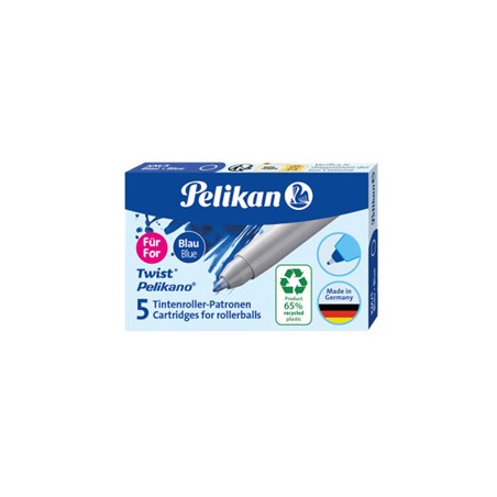 Scatola 5 cartucce sferografica KM5 ECO blue royal Pelikan - Conf da 10 pz.