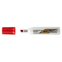 PENNARELLO VELLEDA 1781 ROSSO P.SCALPELLO WHITEBOARD BIC - Conf da 12 pz.