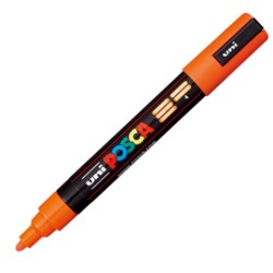 Marcatore UNI POSCA PC5M p.media 1,8-2,5mm arancio UNI MITSUBISHI