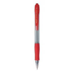PENNA SFERA SCATTO SUPER GRIP ROSSO MEDIO 1.0mm PILOT - Conf da 12 pz.