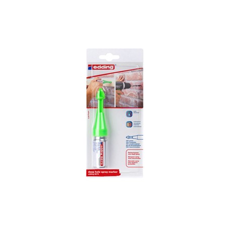 Marcatore a spruzzo per fori profondi Edding 8870 verde fluo