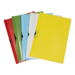CARTELLINA PPL C/MOLLA DORSO 8 VERDE SPRING FILE 22X31 - Conf da 5 pz.