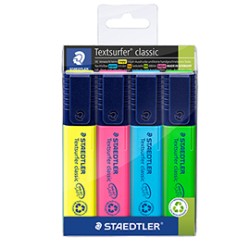 BUSTA 4 EVIDENZIATORI TEXTSURFER CLASSIC 364 STAEDTLER