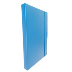 CARTELLINA PROGETTO 3 U140 AZZURRO C/ELASTICO 24X35 DORSO 3 - Conf da 10 pz.