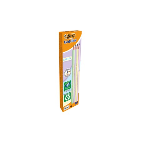 Scatola12 matite Evolution Pastel BIC