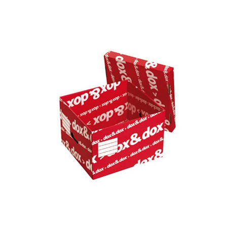 Scatola DOXDOX con coperchio 395x280x355mm REXEL - Conf da 12 pz.
