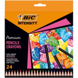 Astuccio 24 matite Intensity Wood Premium colori assortiti BIC (Delist)