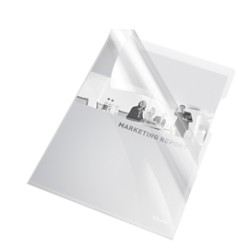 25 CARTELLINE A L 21X29,7 PVC LISCIA CRISTALLO NEUTRO ESSELTE
