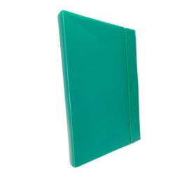 CARTELLINA PROGETTO 3 U140 VERDE C/ELASTICO 24X35 DORSO 3 - Conf da 10 pz.
