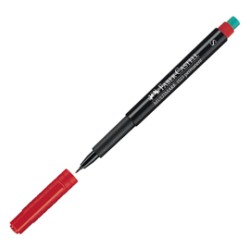 PENNARELLO MULTIMARK ROSSO 0,4 SUPERFINE FABER-CASTELL - Conf da 10 pz.