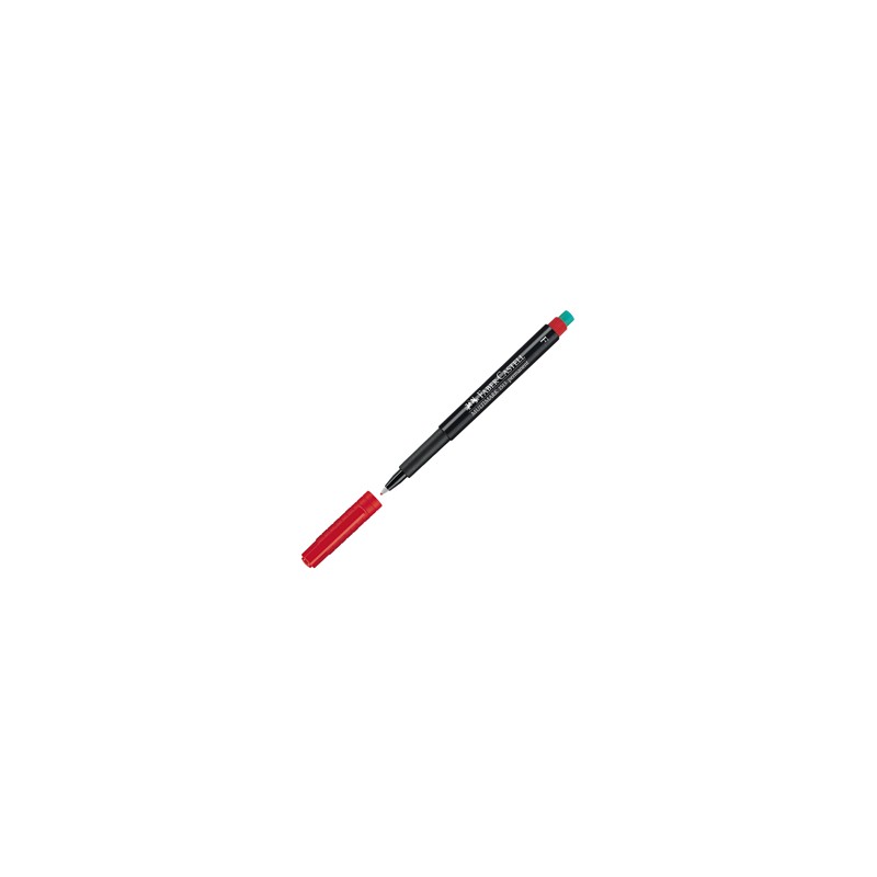 PENNARELLO MULTIMARK ROSSO 0,6 FINE FABER-CASTELL - Conf da 10 pz.