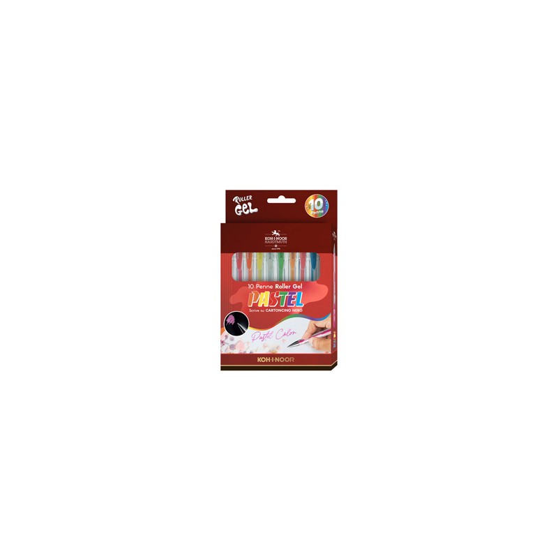 ASTUCCIO 10 ROLLER KOH-I-GEL COLORI PASTEL