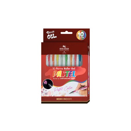 ASTUCCIO 10 ROLLER KOH-I-GEL COLORI PASTEL