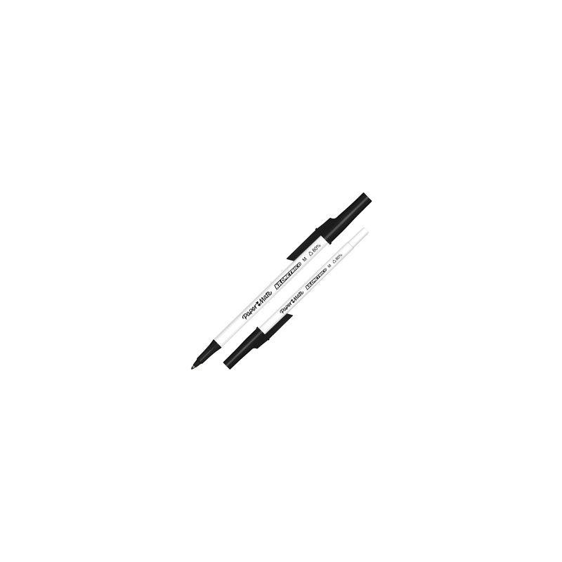 Penna sfera c/cappuccio Kilometrico Recycled 1.0mm nero Papermate - Conf da 50 pz.