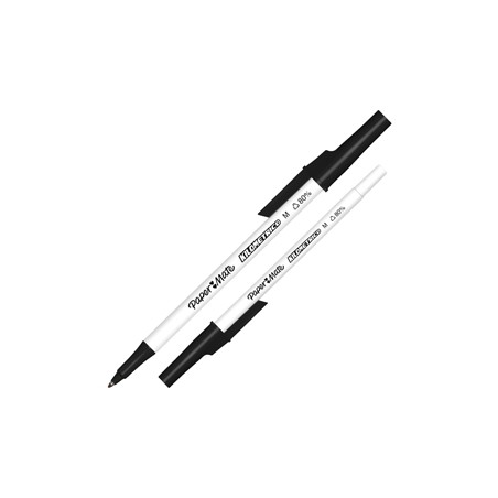 Penna sfera c/cappuccio Kilometrico Recycled 1.0mm nero Papermate - Conf da 50 pz.