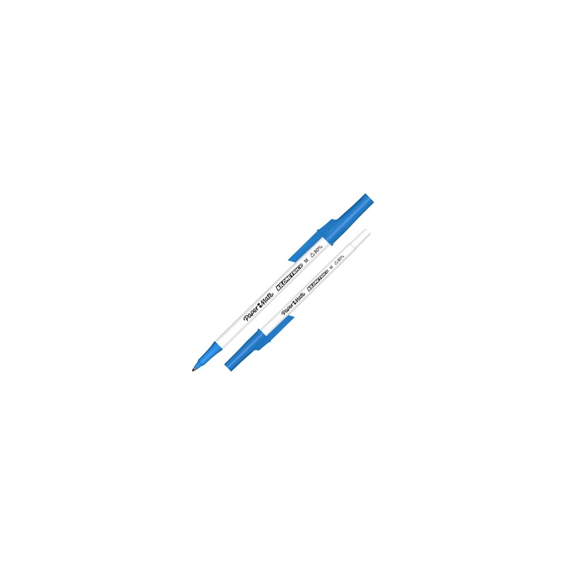 Penna sfera c/cappuccio Kilometrico Recycled 1.0mm blu Papermate - Conf da 50 pz.